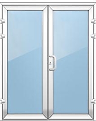 
    Алюминиевая дверь со стеклопакетом теплая Эконом 2100х1200
  